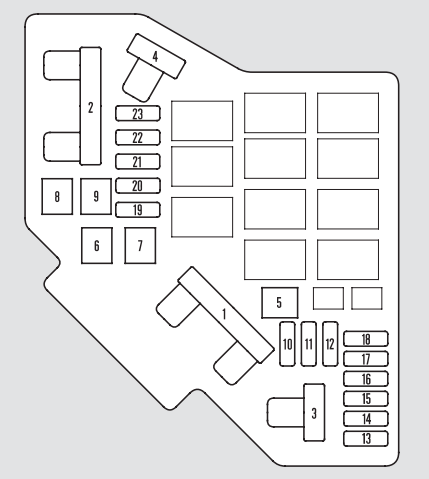 2011 Honda Pilot fuse box diagram - StartMyCar